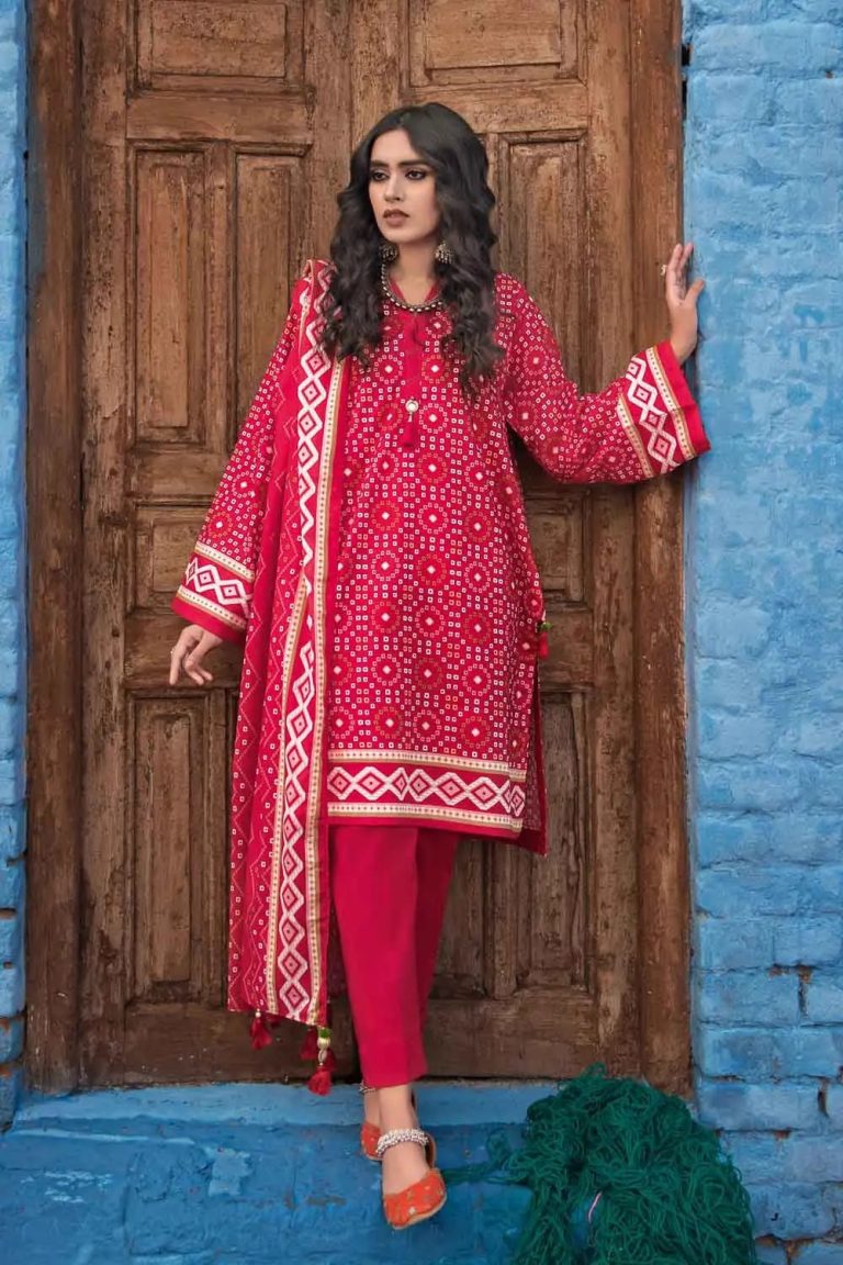 Gul Ahmed Printed Summer Lawn Dresses Chunri Pasted