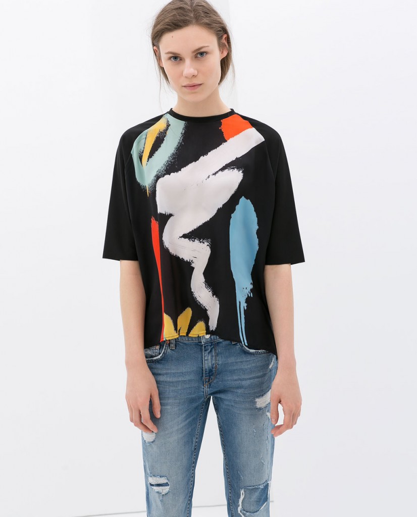 zara womens tshirts