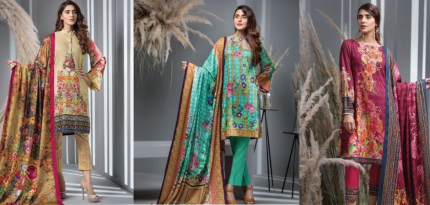 House Of Ittehad Latest Winter Linen Khaddar Dresses Designs 2018-2019