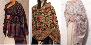 Kashmiri Hand Embroidered Shawls Designs Collection for Women