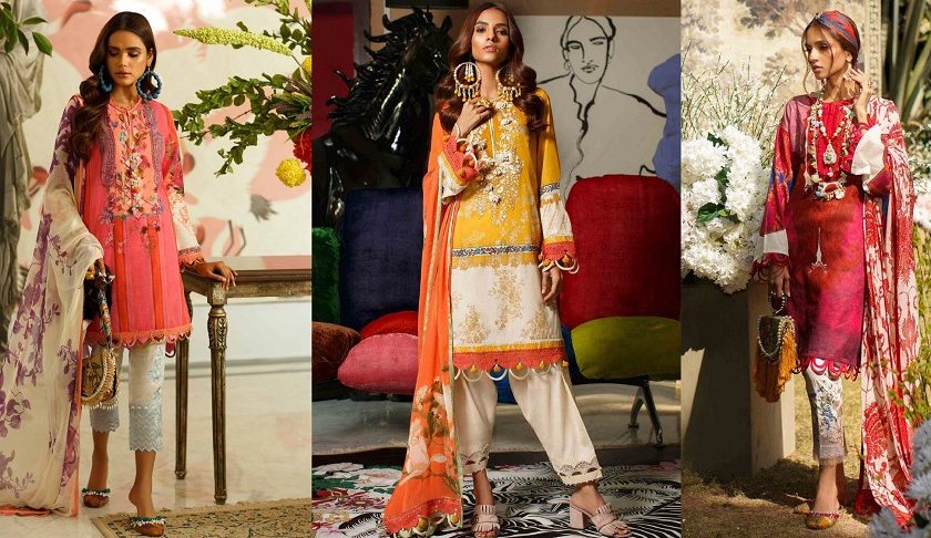 Sana Safinaz Stylish Lawn Suits Mahay Collection 2020-2021 with Prices