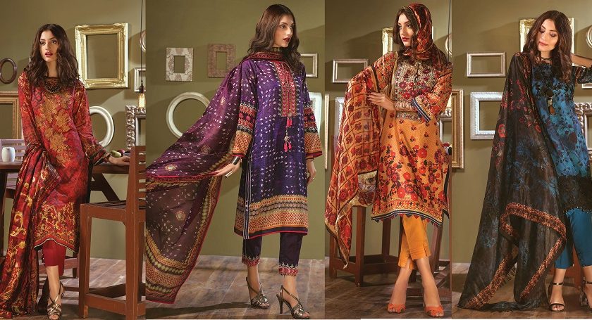 Bonanza Satrangi Summer Lawn Designer Dresses 2018 Collection