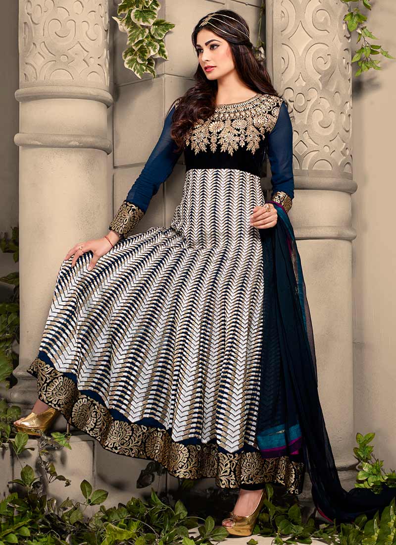 Latest Maxi Style Anarkali Dresses Frocks Designs 2015 2016 7 StylesGap