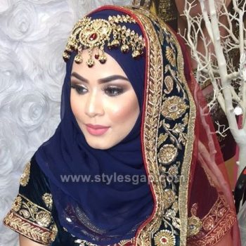 Latest Bridal Hijab Styles Dresses Designs Collection 2023-24