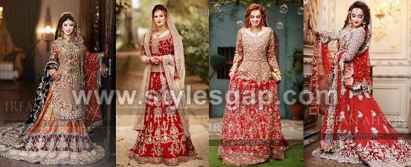 Pakistani Bridal Lehenga Dresses Designs Styles