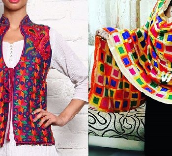 Best Latest Phulkari Dress Designs, Duppatta, Trousers, Jackets