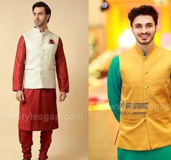 Latest Men Mehndi Dresses Kurta Shalwar Kameez Designs 2017-18