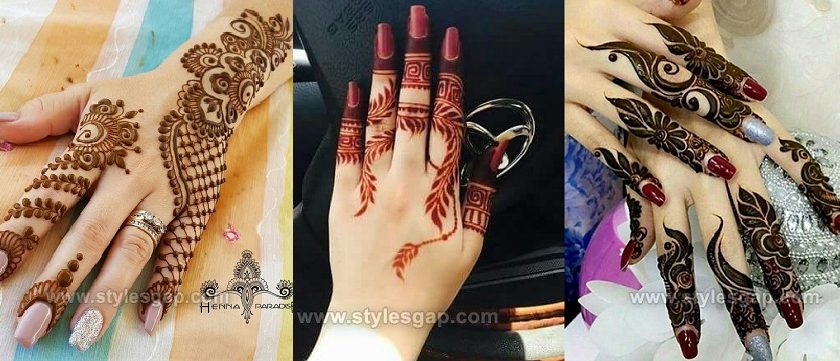 Beautiful Easy Finger Mehndi Designs 2018-2019 Styles