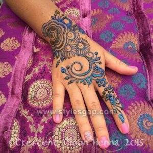 Stylish Bail Glitter Mehndi Designs (1)