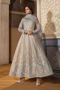 Maria B Embroidered Formal Winter Dresses