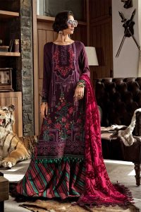 Maria B Latest Winter Linen Dresses Fancy Shawl Collection