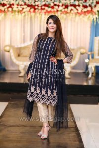 Asian Pakistani Black Color Dresses Combination Collection