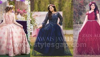 Latest Beautiful Pakistani Bridal Shower Dresses Ideas & Designs Collection