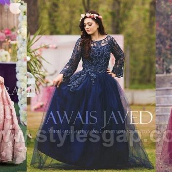 Latest Beautiful Pakistani Bridal Shower Dresses Ideas & Designs Collection