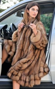 classic sable fur coat