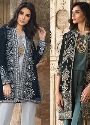 Nishat Linen Pakistani Winter Formal Dresses Designs 2019-2020