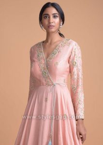 Latest Indian Neckline Gala Designs for Formal Dresses