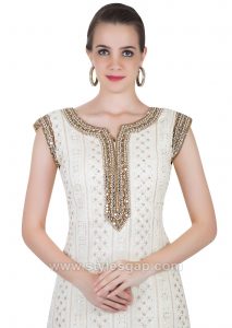 Latest Indian Neckline Gala Designs for Formal Dresses