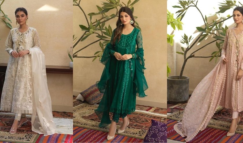 Sana Abbas Beautiful Formal Eid Dresses Designs Collection