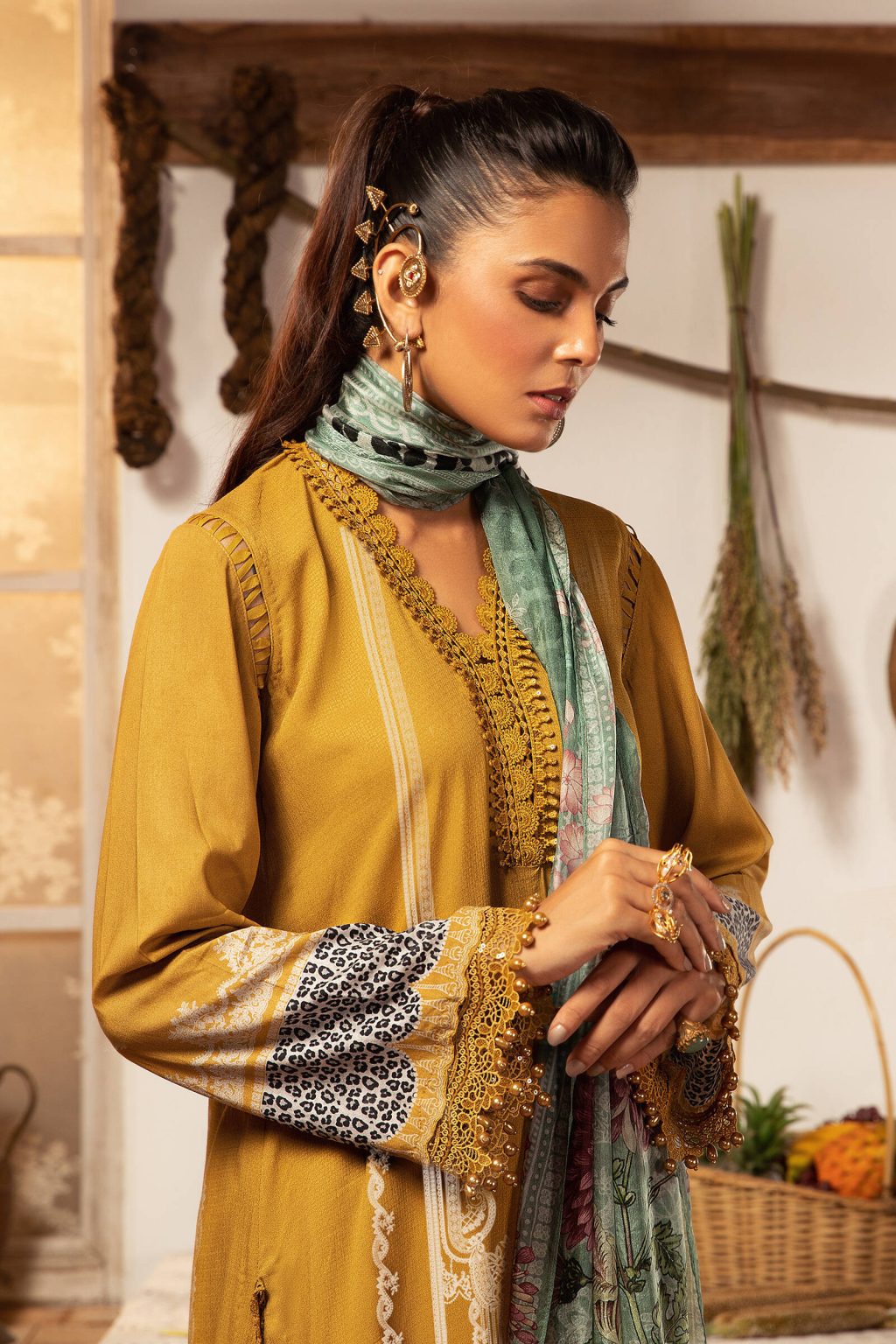 M Prints Latest Maria B Winter Printed Dresses Collection 2021-2022