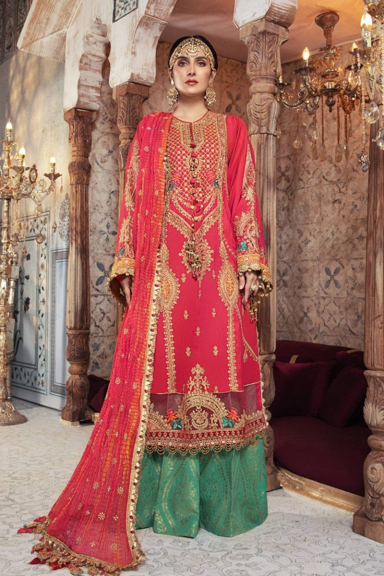 Maria B Embroidered Formal Winter Dresses Collection 2023-2024