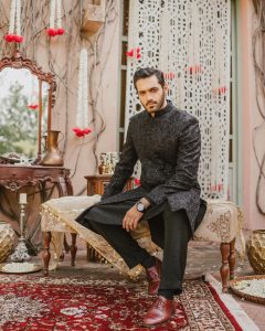 latest wedding sherwani designs by wahaj ali