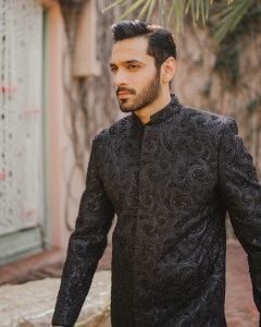 heavy groom wear sherwani