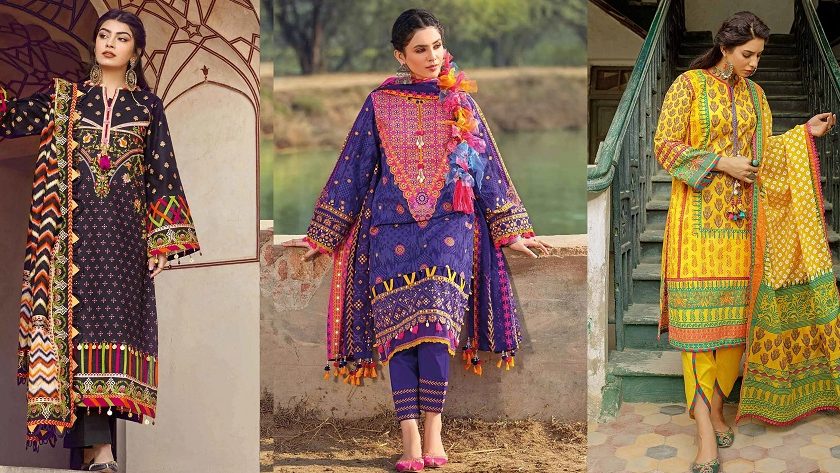 Gul Ahmed Digital Printed Summer Lawn Dresses Designs