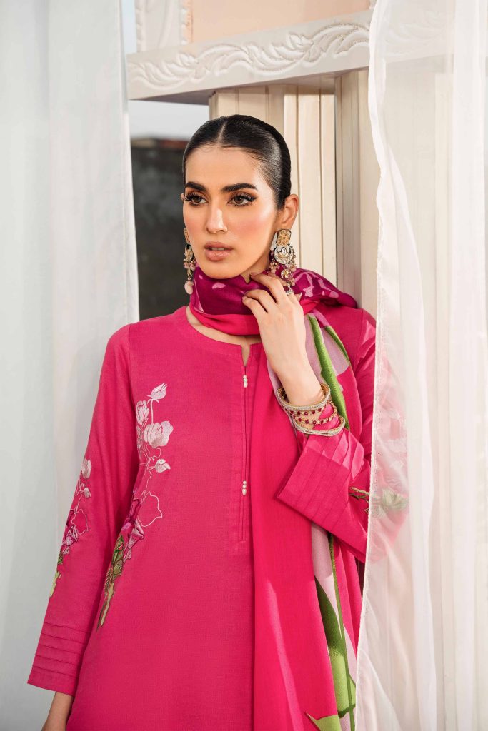 Nishat Linen Winter Dresses Collection Khaddar Linen Wool Jacquard