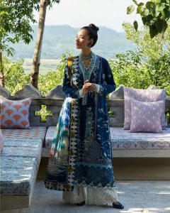 aqua blue elan summer lawn dress