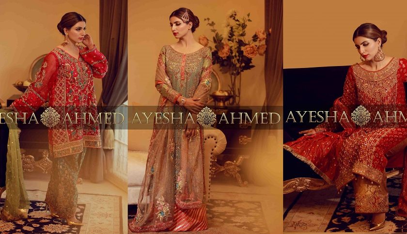 Ayesha Ahmed Formals Party Wear Dresses Designs