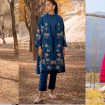 EGO Winter Basic Embroidered Kurta & Pants Designs