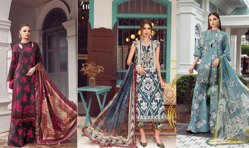 M Prints Latest Maria B Winter Printed Dresses Collection