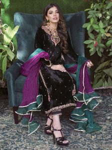 black shalwar kameez design