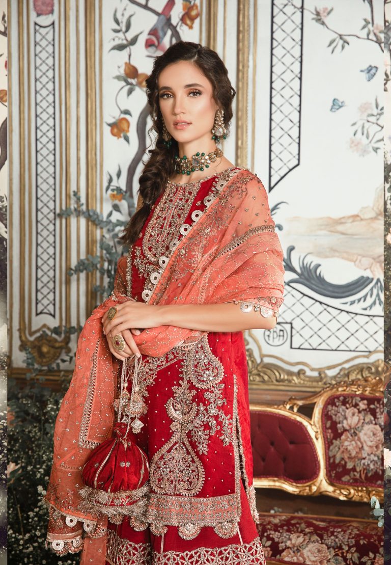 Maria B Embroidered Formal Winter Dresses Collection 2023-2024